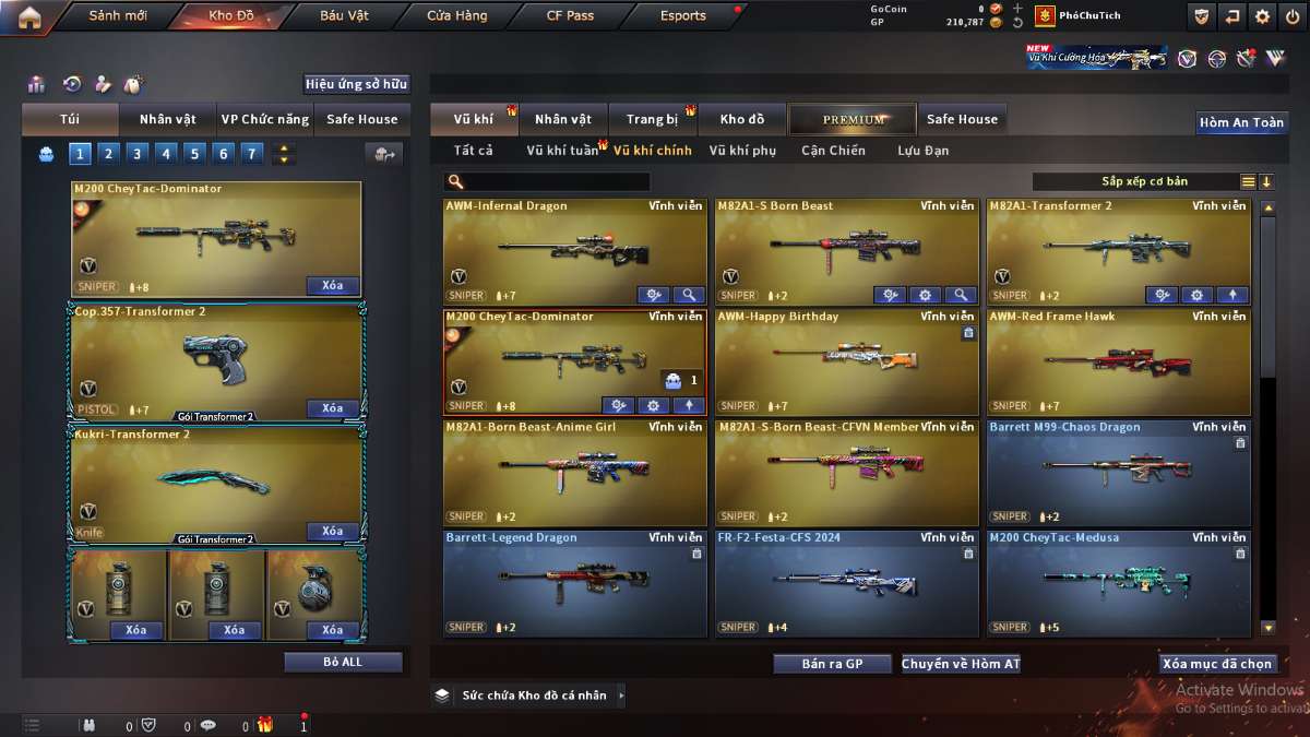 shop acc cf uy tin gia re